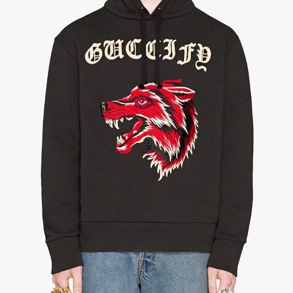 gucci wolf hoodie